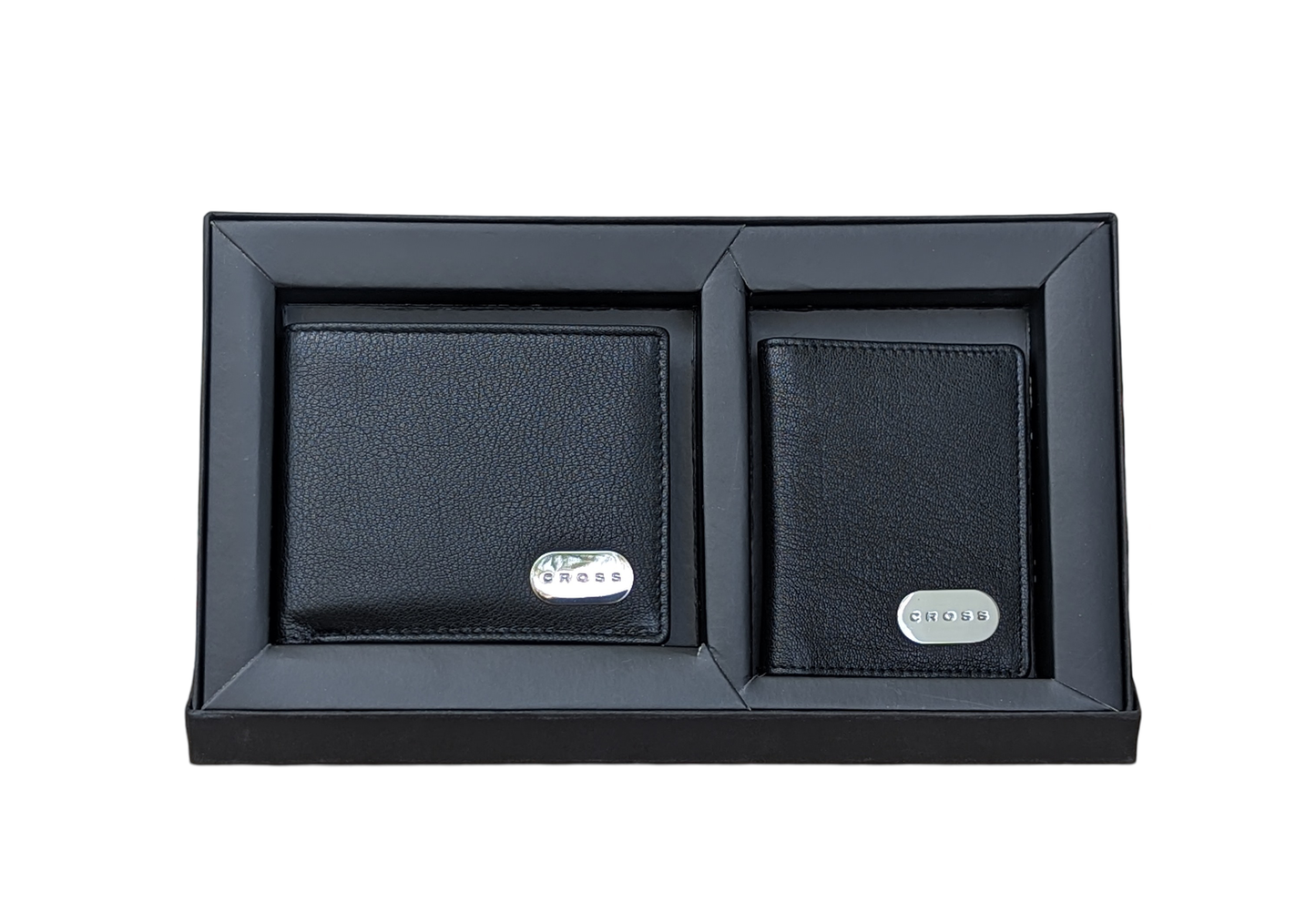 CROSS PREMIUM BLACK LEATHER WALLET AND CARD HOLDER