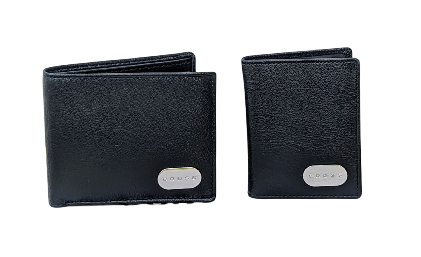 CROSS PREMIUM BLACK LEATHER WALLET AND CARD HOLDER