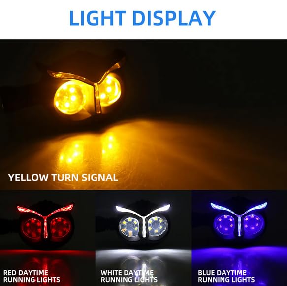 Owl Indicator with 3 Colour LED light and Universal indicator for all bike models