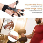 Gripster Finger Grip Strengthener - Adjustable Hand Exerciser for Forearm & Wrist - Pain Relief for Arthritis & Carpal Tunnel