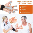 Gripster Finger Grip Strengthener - Adjustable Hand Exerciser for Forearm & Wrist - Pain Relief for Arthritis & Carpal Tunnel
